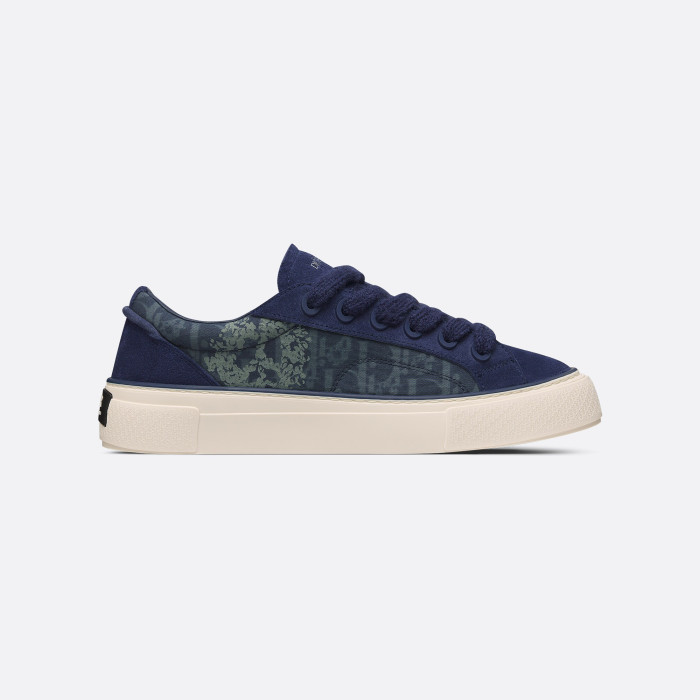 Dior Flat Bottom Printed Lace Up Canvas Casual Board Shoes #nigo21683