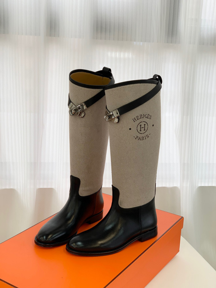 Hermes Leather High Boots #nigo21681