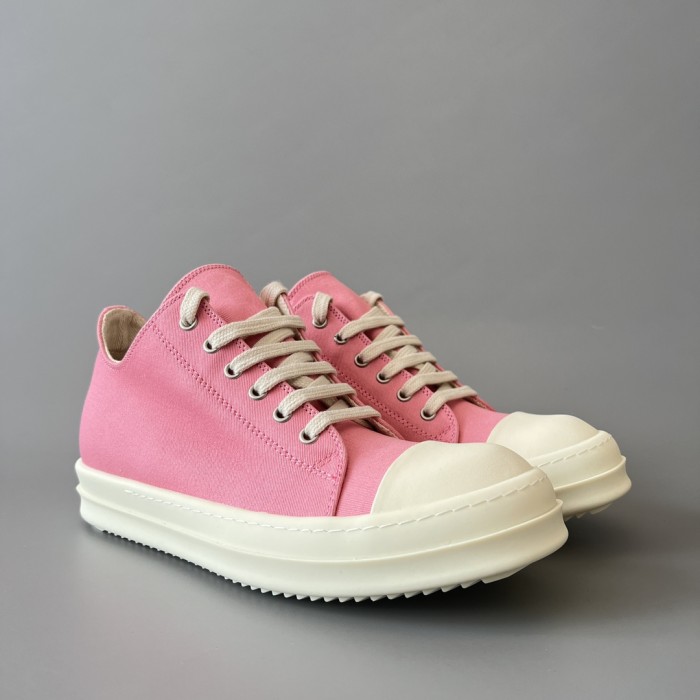 Rick Owens Pink High Top Canvas Shoes Ngvp #nigo6385