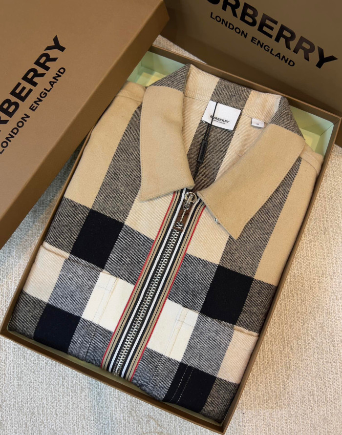 Burberry Men's Check Zip Jacket #nigo96224