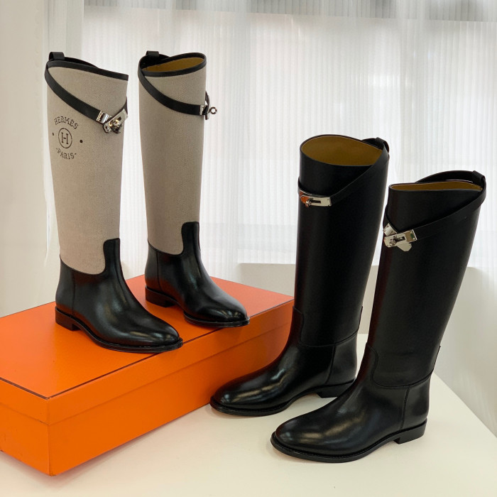Hermes Leather High Boots #nigo21681