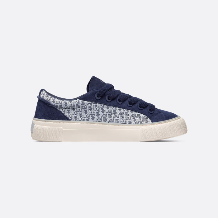 Dior Flat Bottom Printed Lace Up Canvas Casual Board Shoes #nigo21683