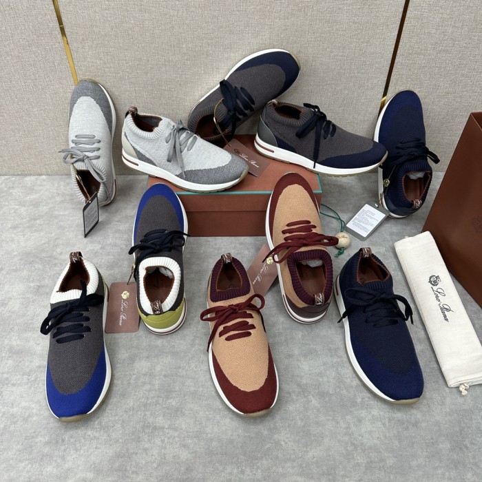 Loro Piana Knitted Upper Breathable Sports Loafers Shoes #nigo96237