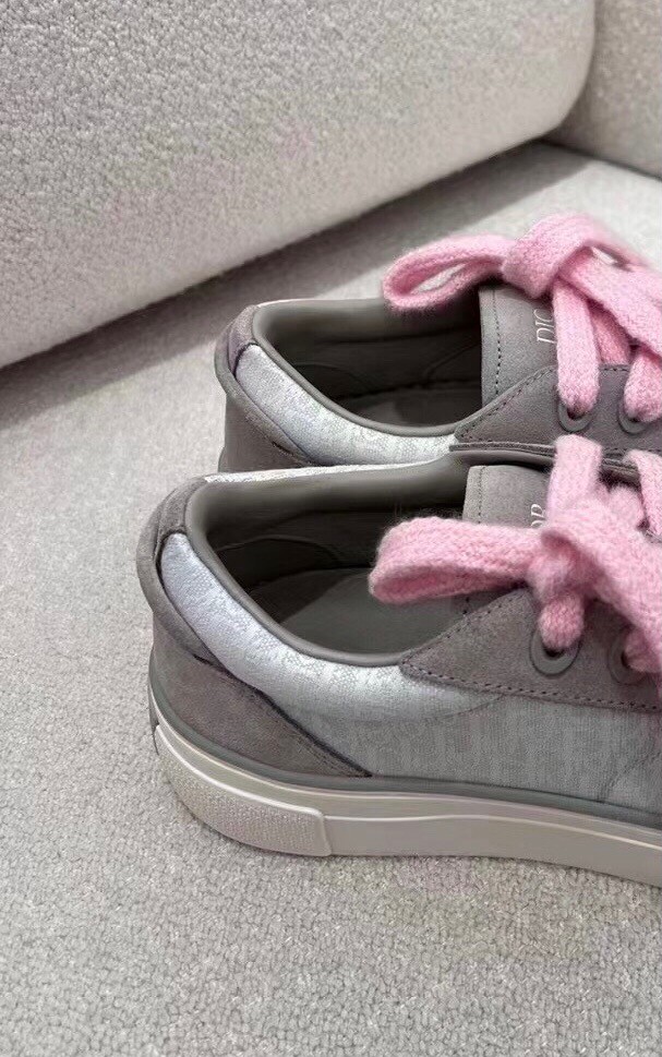Dior Flat Bottom Printed Lace Up Canvas Casual Board Shoes #nigo21683