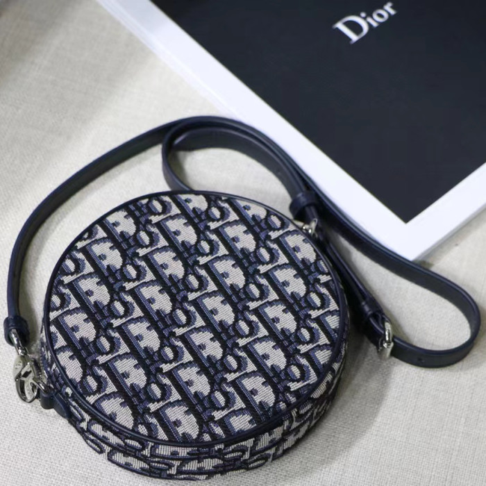 Dior Mini Canvas Small Round Bag Coin Purse Bags #nigo54131