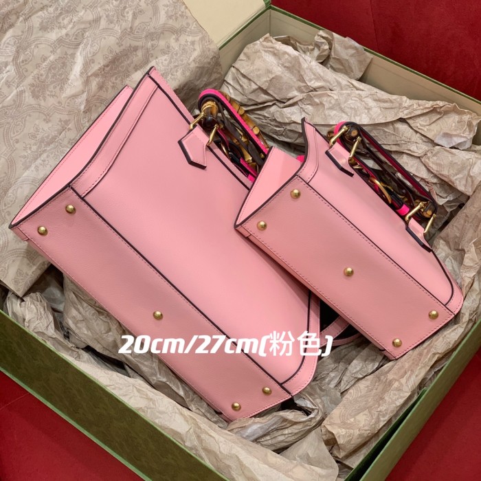 Gucci Slub Bamboo Ostrich Leather Tote Bag Bags #nigo53354
