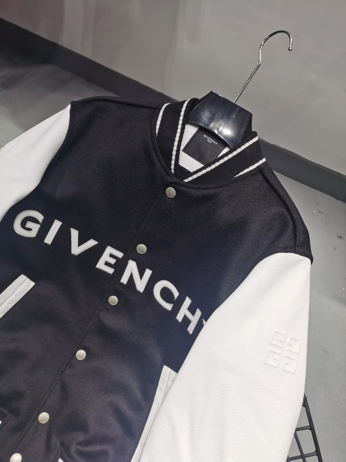 Givenchy Leather Bomber Jacket #nigo38836