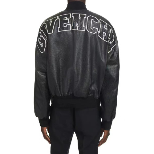 Givenchy Buttoned Leather Jacket #nigo4674