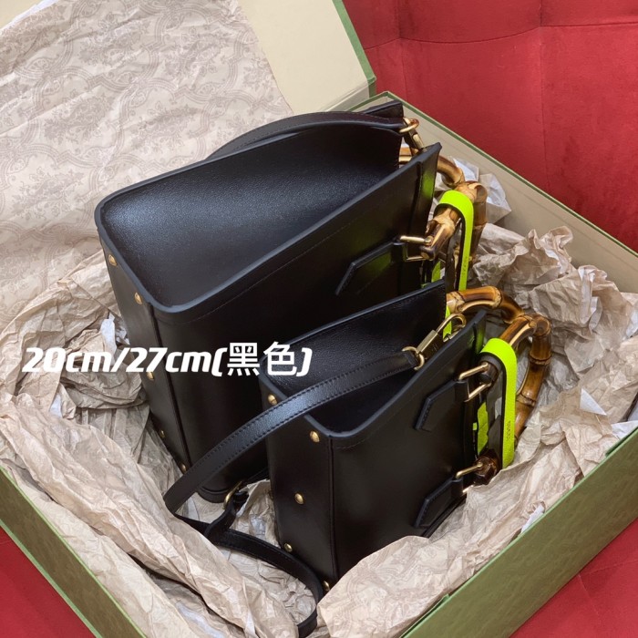 Gucci Slub Bamboo Ostrich Leather Tote Bag Bags #nigo53354