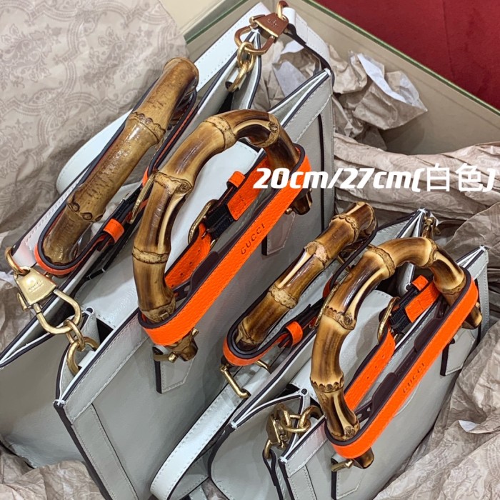 Gucci Slub Bamboo Ostrich Leather Tote Bag Bags #nigo53354
