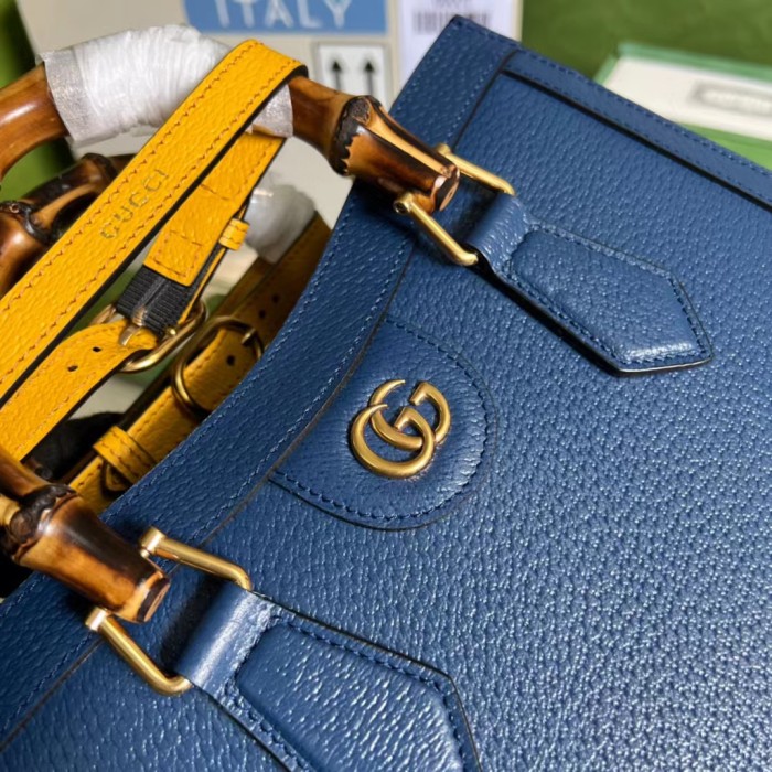 Gucci Slub Bamboo Ostrich Leather Tote Bag Bags #nigo53354