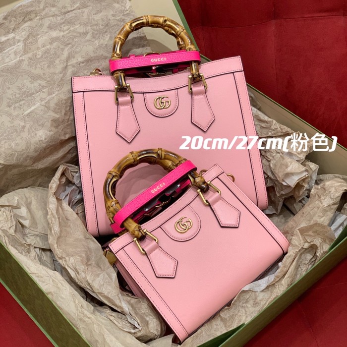 Gucci Slub Bamboo Ostrich Leather Tote Bag Bags #nigo53354