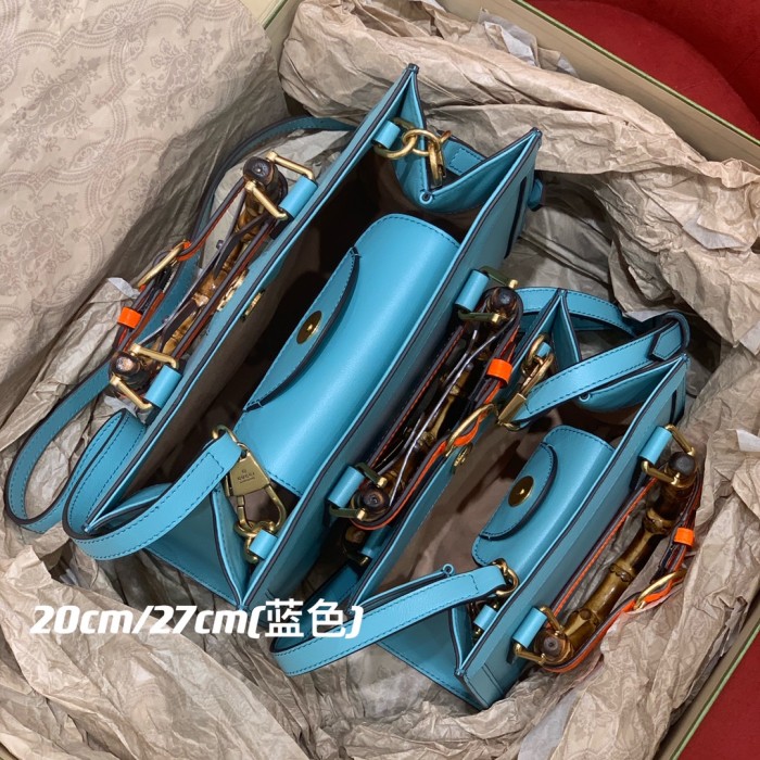 Gucci Slub Bamboo Ostrich Leather Tote Bag Bags #nigo53354