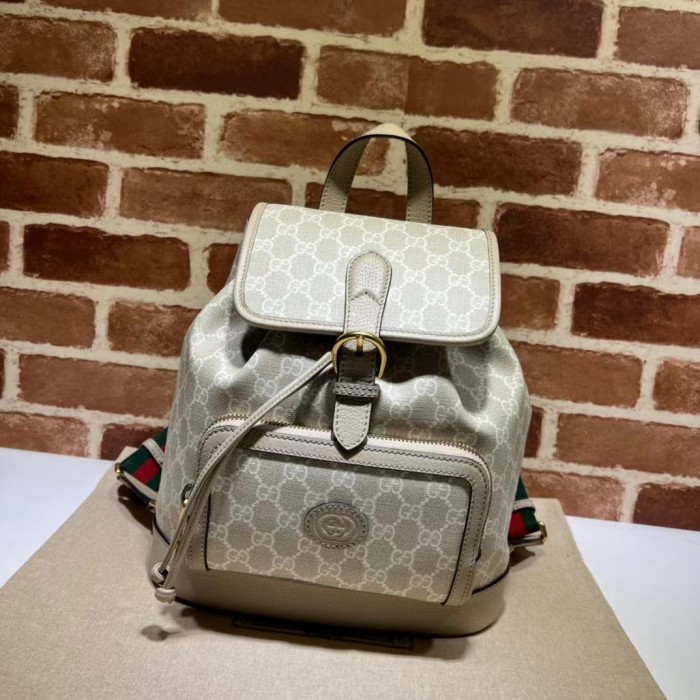 Gucci Neutral Leather Backpack Bag Bags #nigo54279