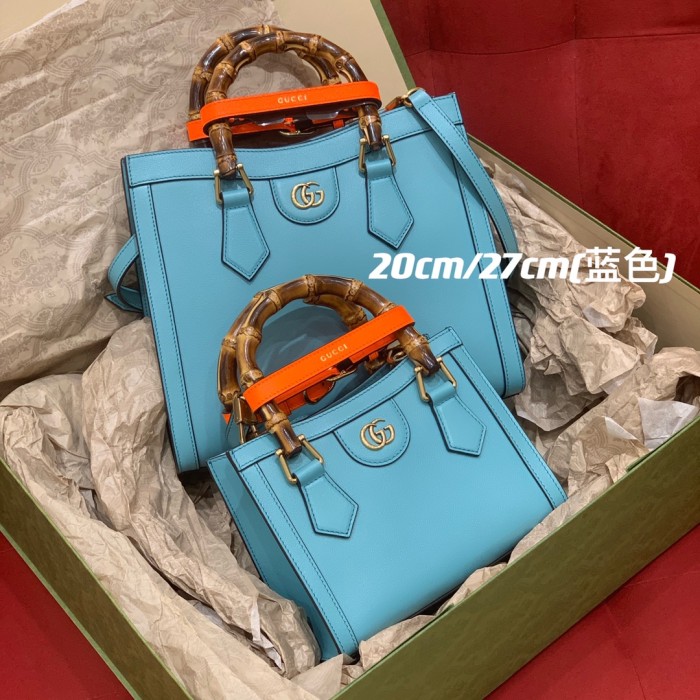 Gucci Slub Bamboo Ostrich Leather Tote Bag Bags #nigo53354