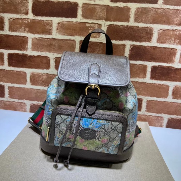 Gucci Neutral Leather Backpack Bag Bags #nigo54279