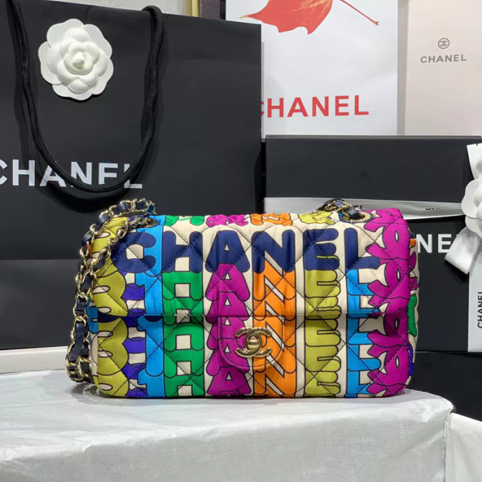 chanel Multicolored Print Fabric Shoulder Bag bags #nigo53484