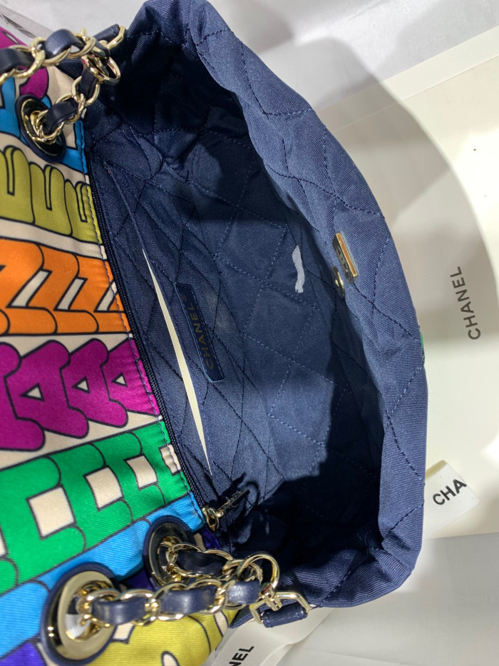 chanel Multicolored Print Fabric Shoulder Bag bags #nigo53484