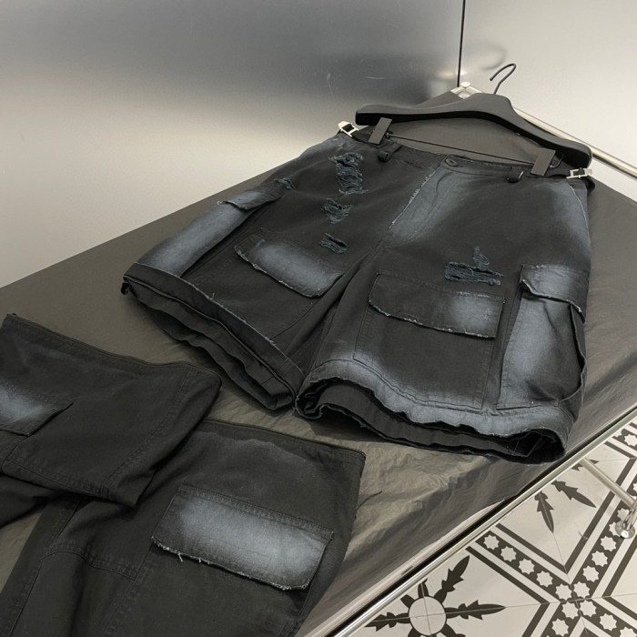 Balenciaga Men's Large Cargo Pants In Light Grey Ngvp #nigo6428