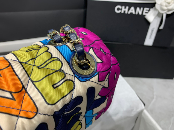 chanel Multicolored Print Fabric Shoulder Bag bags #nigo53484
