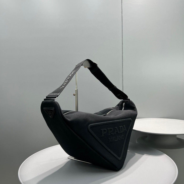 Prada Canvas Triangle Chest Bag Shoulder Bags #nigo53713