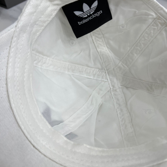 Balenciaga Adidas Cap In Blue Washed Embroidered Label Duck Hat #nigo96243