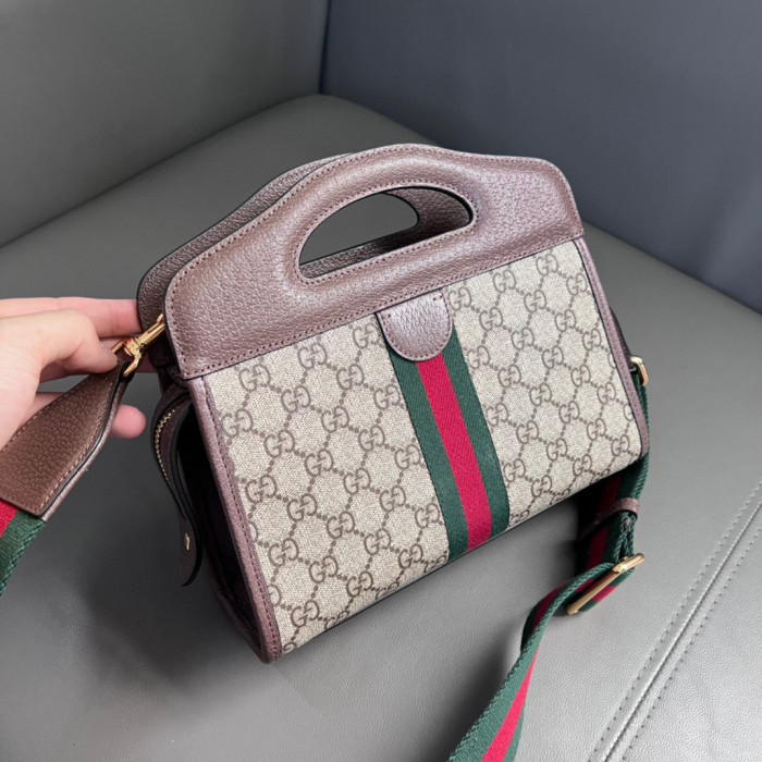GUCCI Presbyopic Chain Leather Shoulder Bag Bags #nigo53695