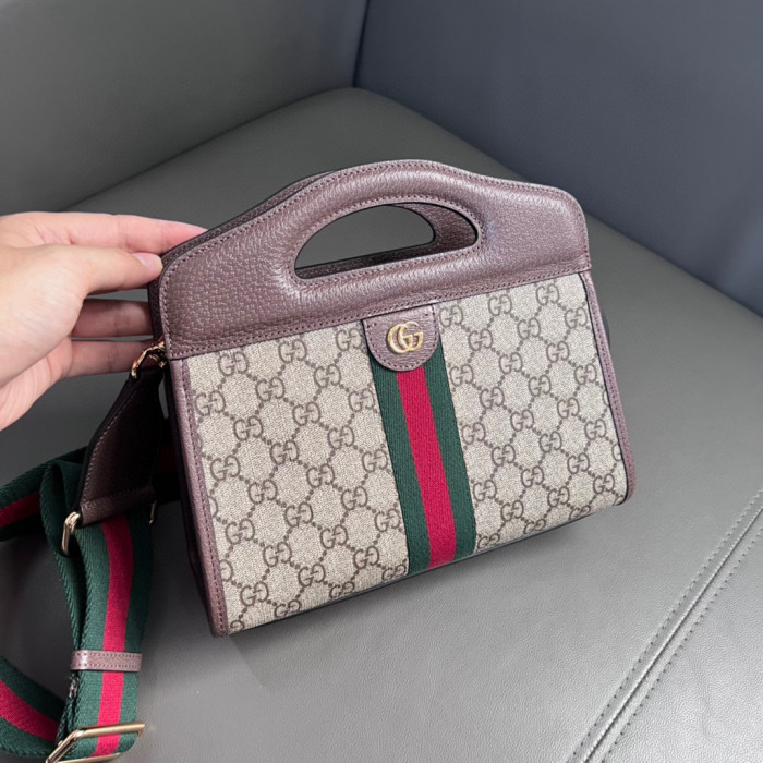 GUCCI Presbyopic Chain Leather Shoulder Bag Bags #nigo53695
