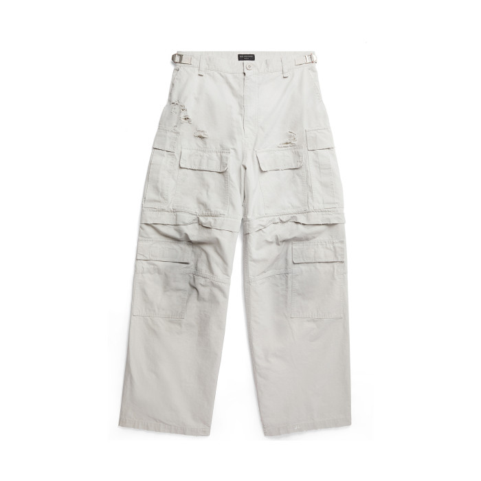 Balenciaga Men's Large Cargo Pants In Light Grey Ngvp #nigo6428