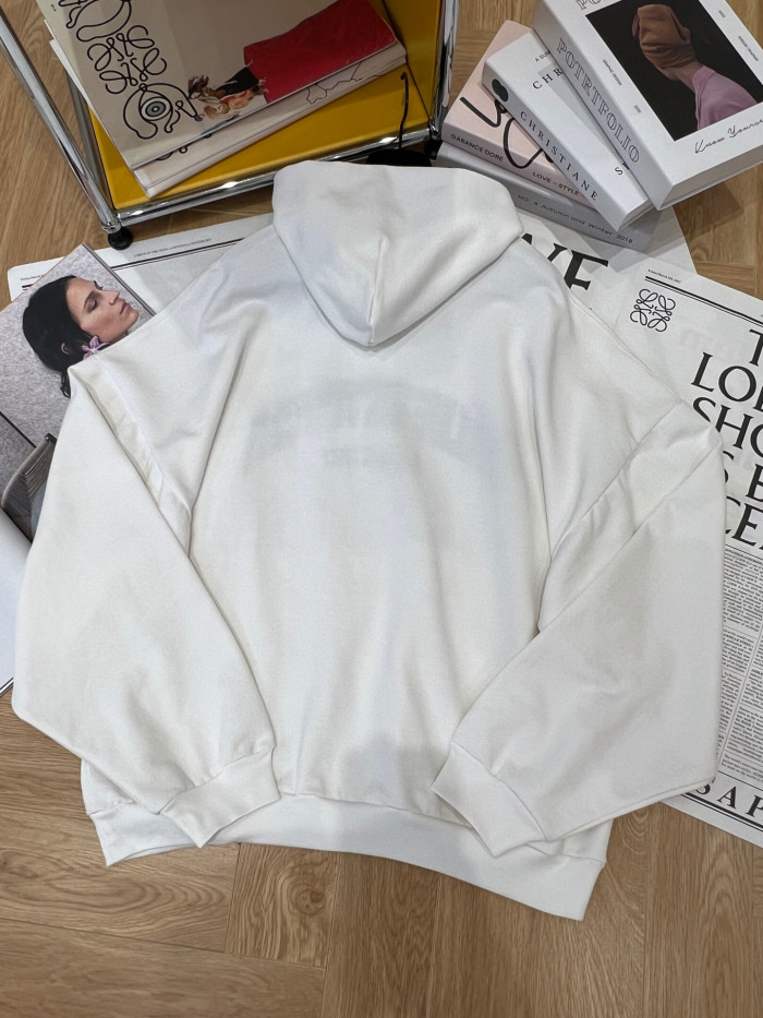 Balenciaga Back Flip Round Hoodie Oversize In Black Mirror Letter Hooded Sweatshirt Pullover #nigo96248