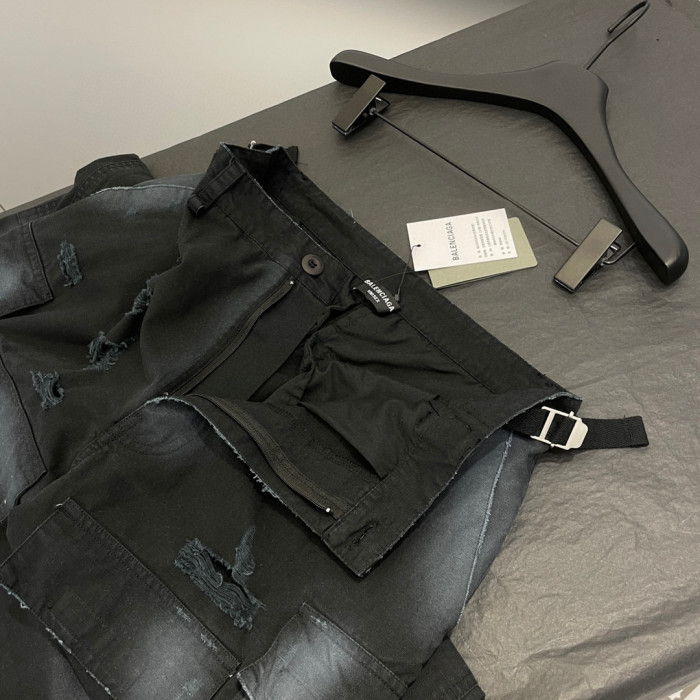 Balenciaga Men's Large Cargo Pants In Light Grey Ngvp #nigo6428