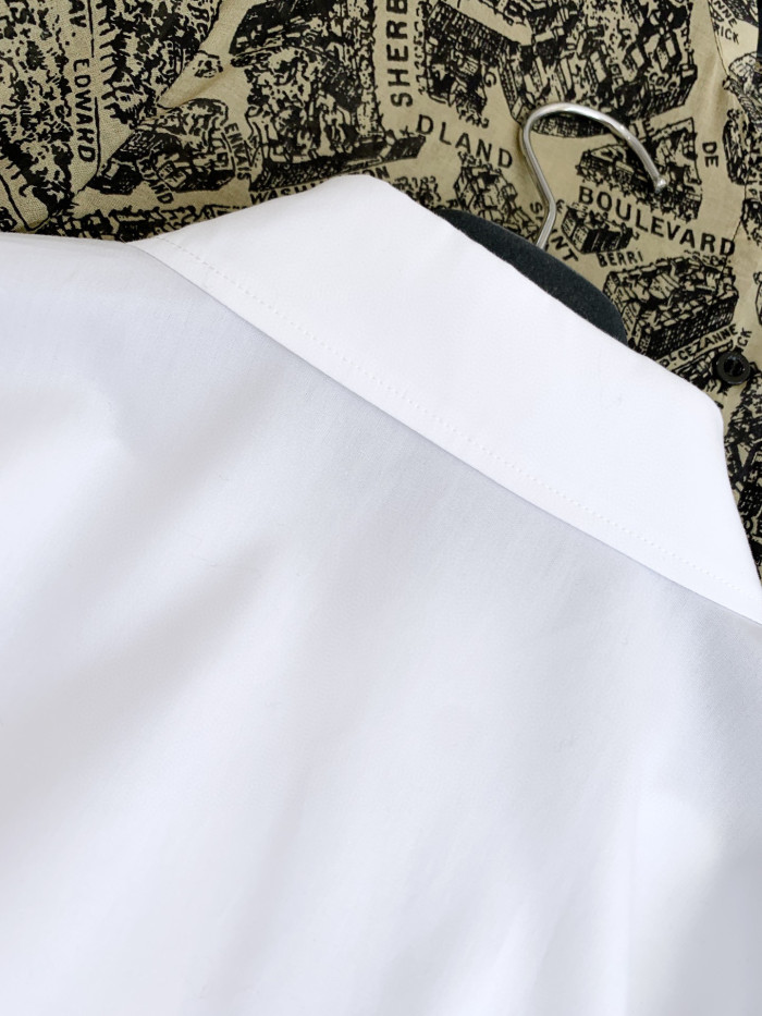 Dior Blouse With Puff Sleeves Women's Embroidered Logo Short Sleeve Shirt #nigo96261