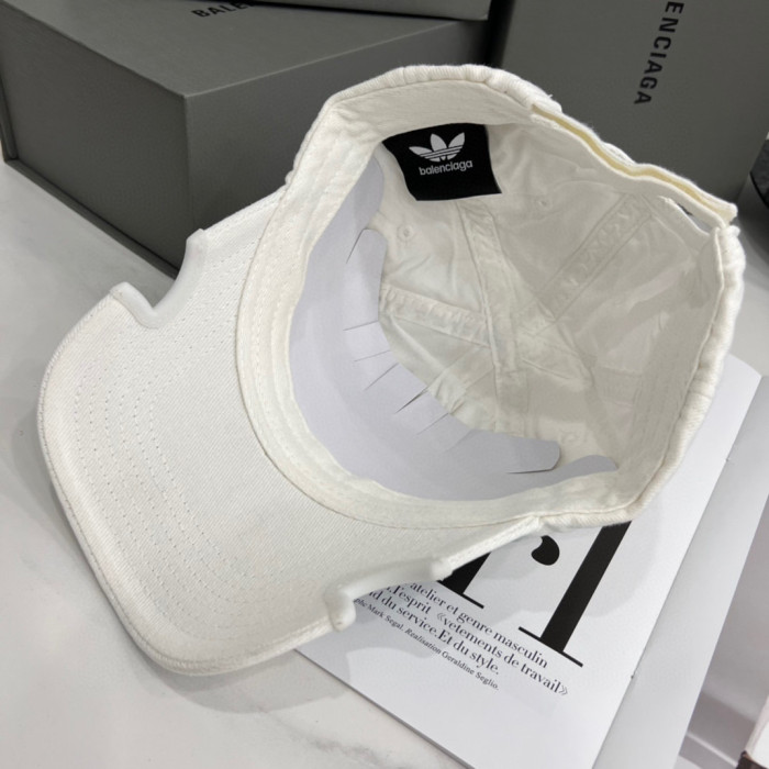 Balenciaga Adidas Cap In Blue Washed Embroidered Label Duck Hat #nigo96243