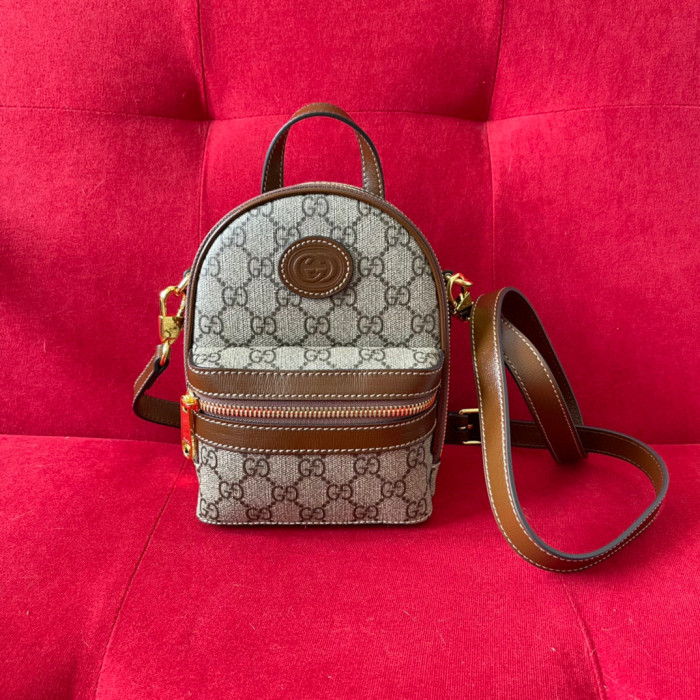 Gucci Multi-Function With Interlocking Women's Canvas Crossbody School Bag #nigo96257
