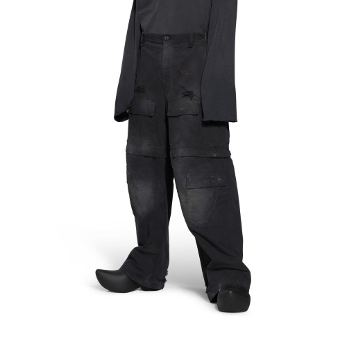 Balenciaga Men's Large Cargo Pants In Light Grey Ngvp #nigo6428
