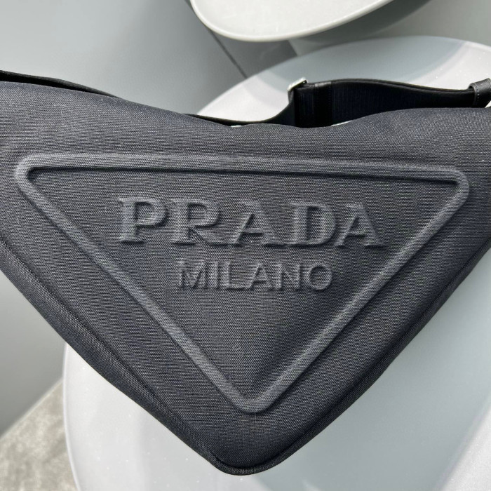 Prada Canvas Triangle Chest Bag Shoulder Bags #nigo53713