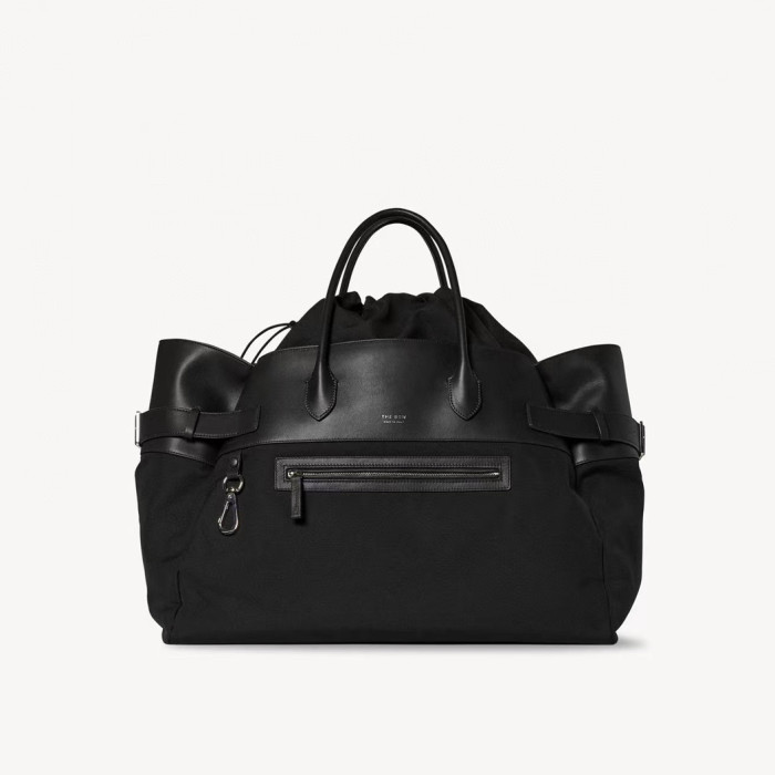 THE ROW Nylon Canvas Leather Handbag Bag #nigo56218