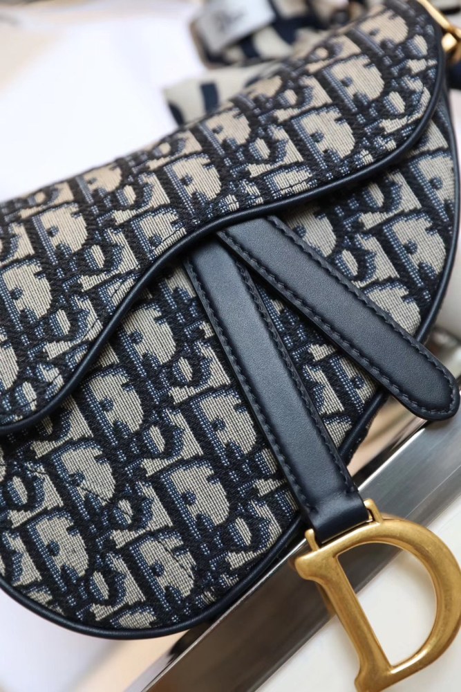 Dior Saddle Bags Oblique Shoulder Messenger Leather Bag #nigo59296
