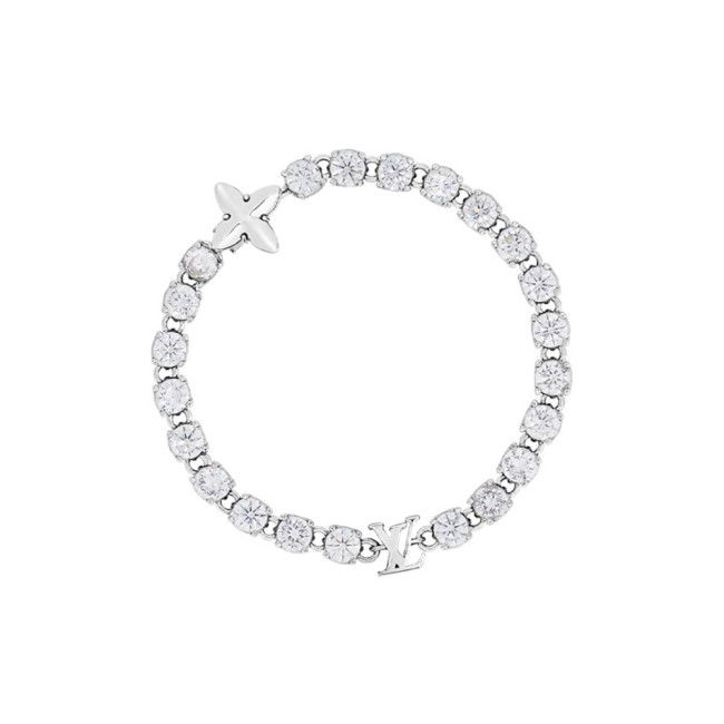 Louis Vuitton Cpystals Bracelet With Diamonds #nigo96265