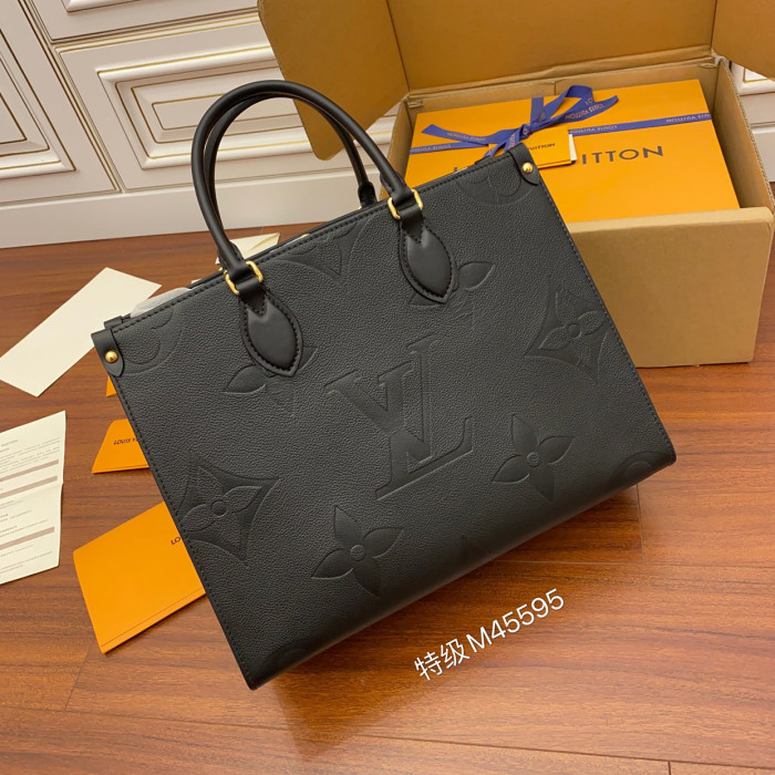 Louis Vuitton One Shoulder Leather Tote Bag #nigo52323