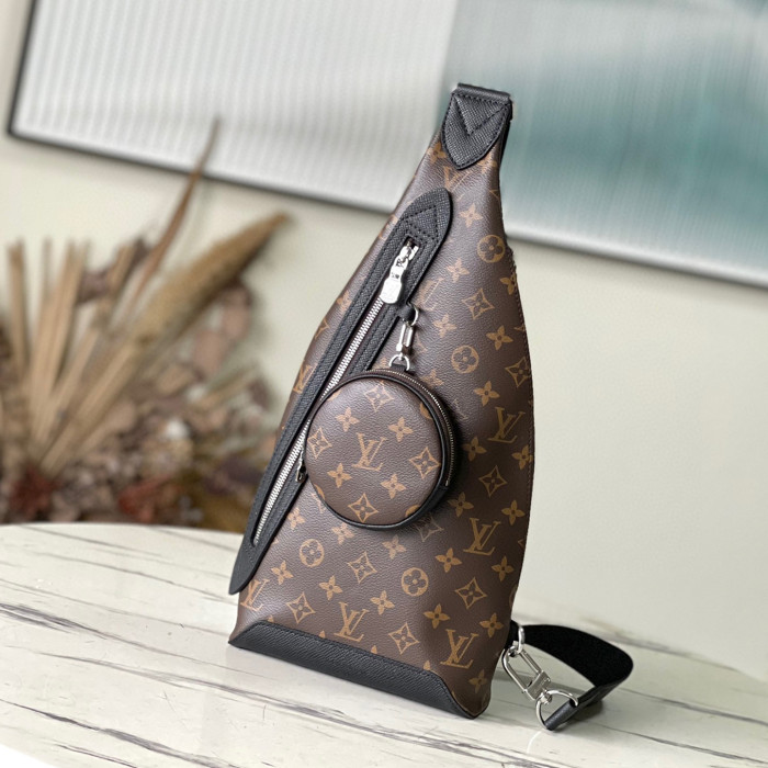 Louis Vuitton NIGO Black Leather Shoulder Bag #nigo57544