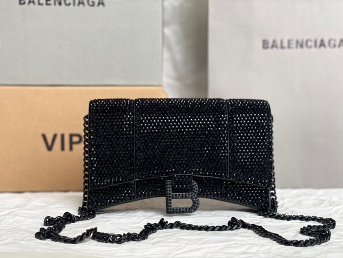 Balenciaga Hourglass Handheld Bright Diamond Fashion Bag #nigo21711