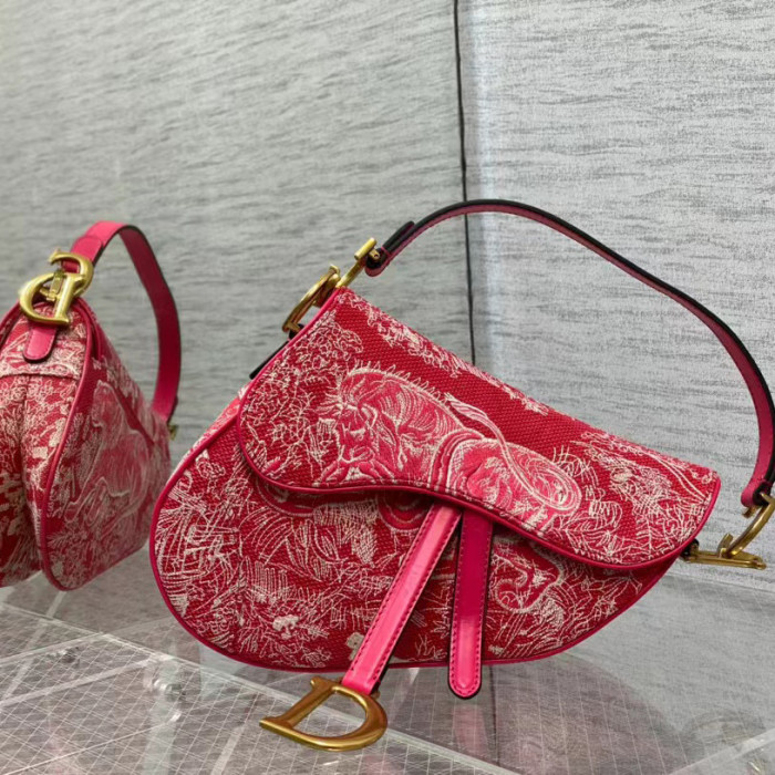 Dior Saddle Bags Oblique Shoulder Messenger Leather Bag #nigo59296