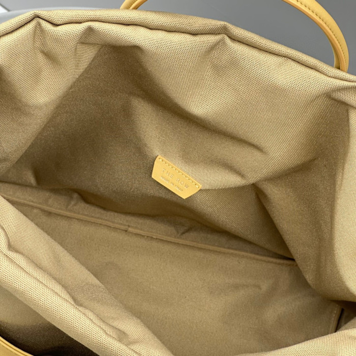 THE ROW Nylon Canvas Leather Handbag Bag #nigo56218