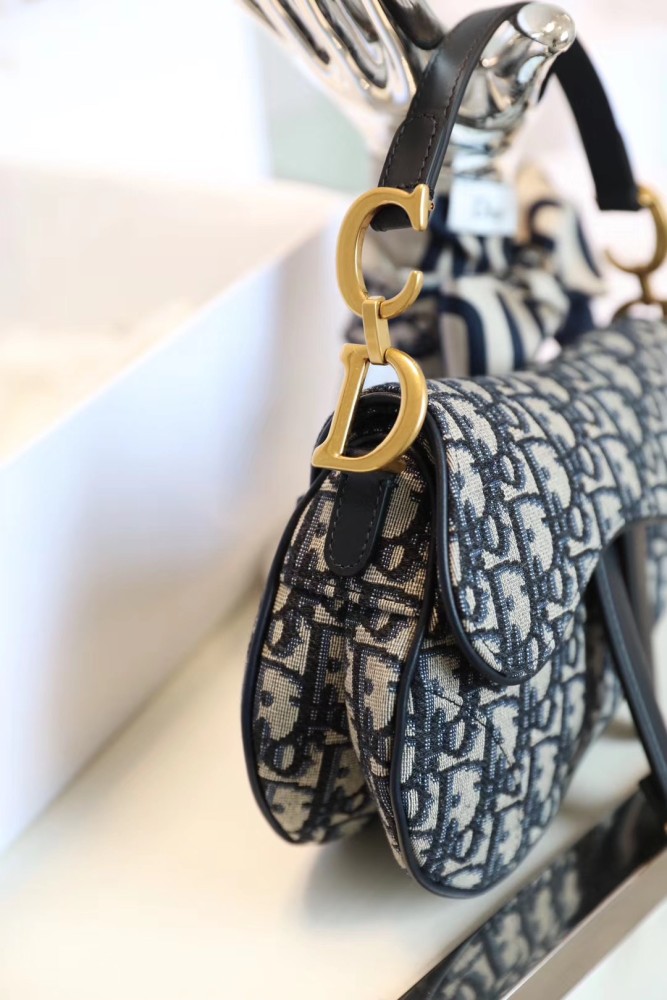 Dior Saddle Bags Oblique Shoulder Messenger Leather Bag #nigo59296