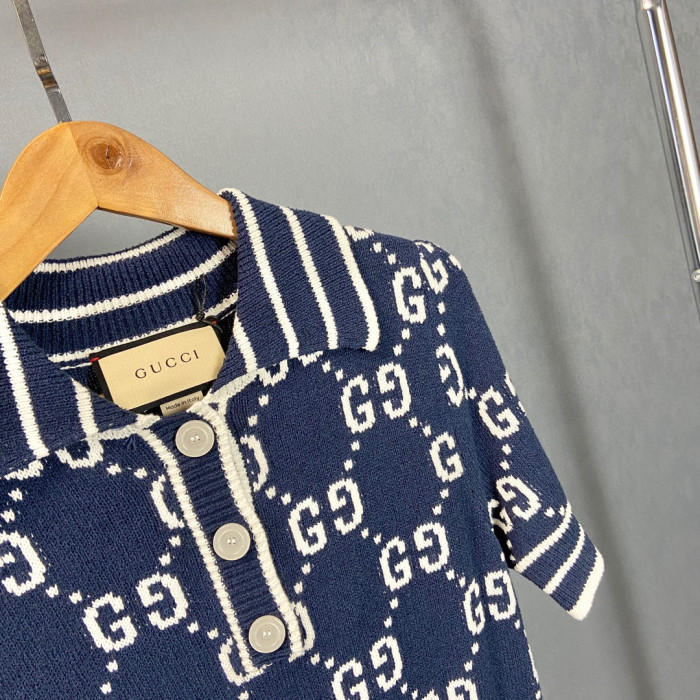 Gucci Knitted Printed Short Sleeved Dress #nigo21712