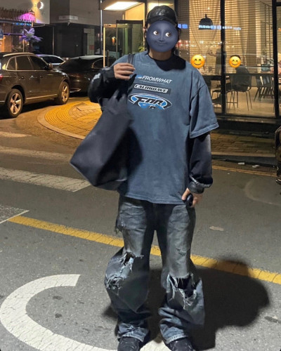 Balenciaga Baggy Pants In Light Blue Ngvp #nigo6338