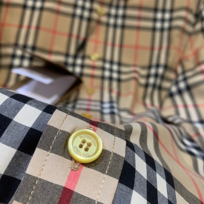 Burberry NIGO Check Button Long-Sleeved Shirt #nigo5862