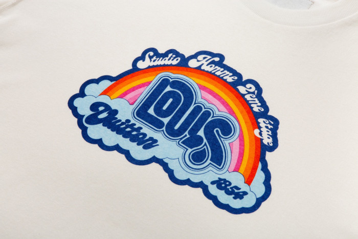 Louis Vuitton Rainbow Cotton T-Shirt Short Sleeve #nigo5818