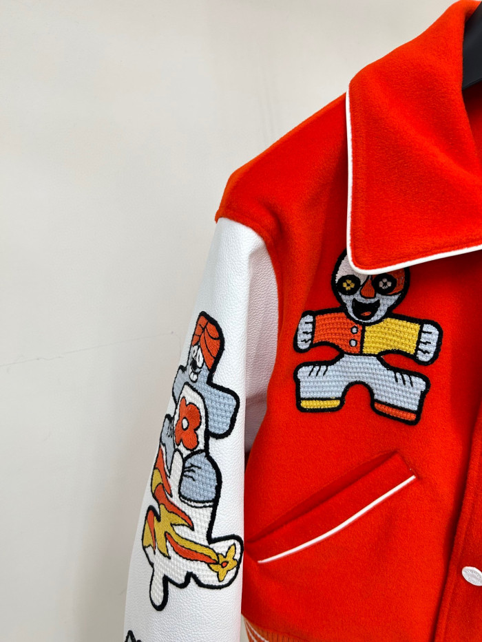 Louis Vuitton Mini Varsity Blouson Colour Blocked Baseball Jacket #nigo96269